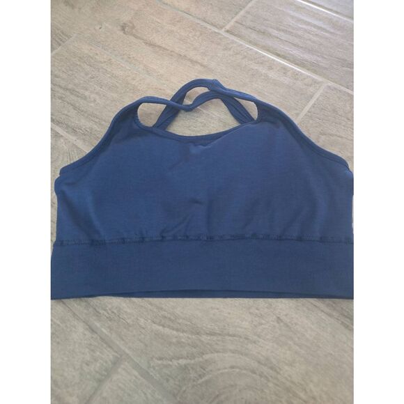 Women's Alphalete Vault Bra Victory Blue Sports Athletic Size Large‎ - Picture 3 of 6